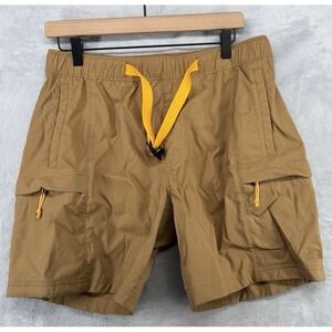 The North Face Class V Belted Shorts Elastic Waist 7" Inseam Tan Men's Size M